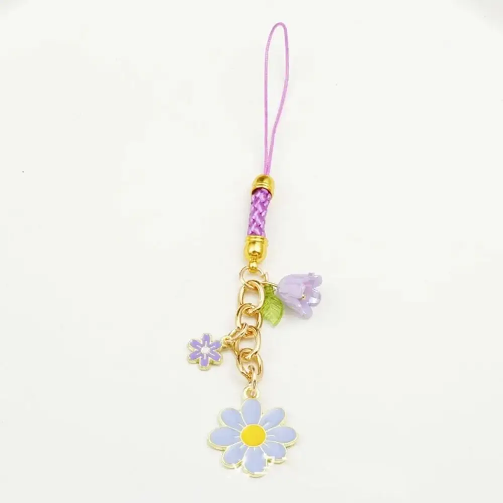 

Cellphone Pendant Sakura Mobile Phone Case Keychain Flower Anti Loss Mobile Phone Lanyard Universal Colorful Phone Strap Car Key