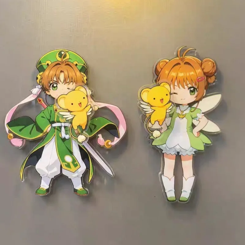 

Cardcaptor Sakura Rotating Refrigerator Sticker KINOMOTO SAKURA LI SYAORAN Anime Peripheral Cute Cartoon Refrigerator Decoration