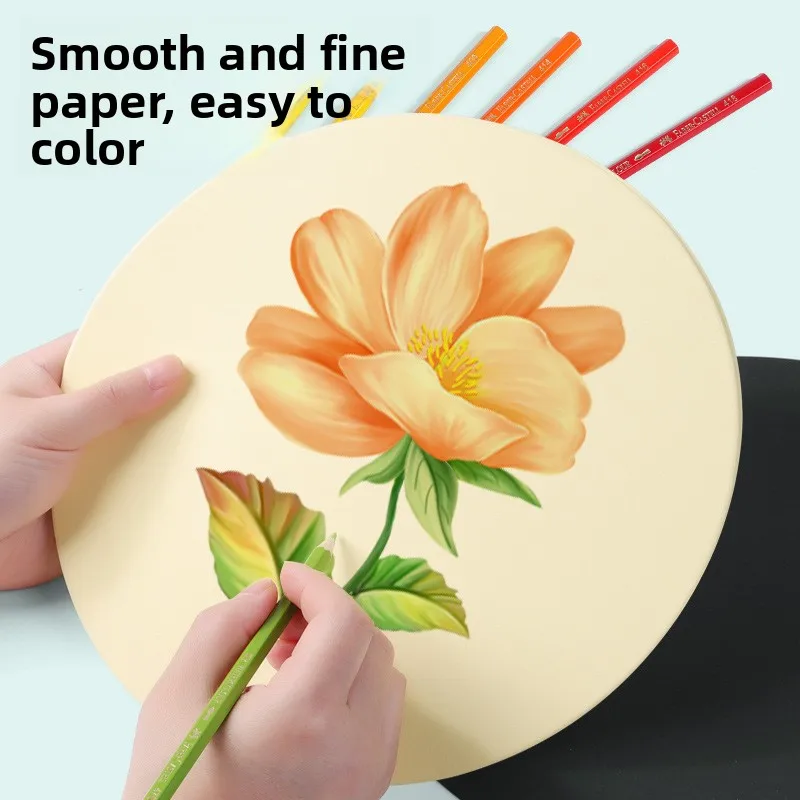  Cardstock round Drawing Children's Handcraft Sketch Paper Artistic Crayon Drawing Thick Paper Scissors Craft