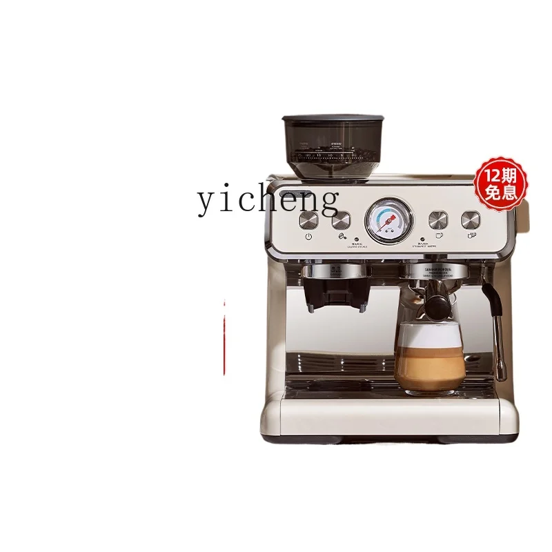 cc28 coffee machine commercial double heating Italian semi-automatic household grinding all-in-one machine