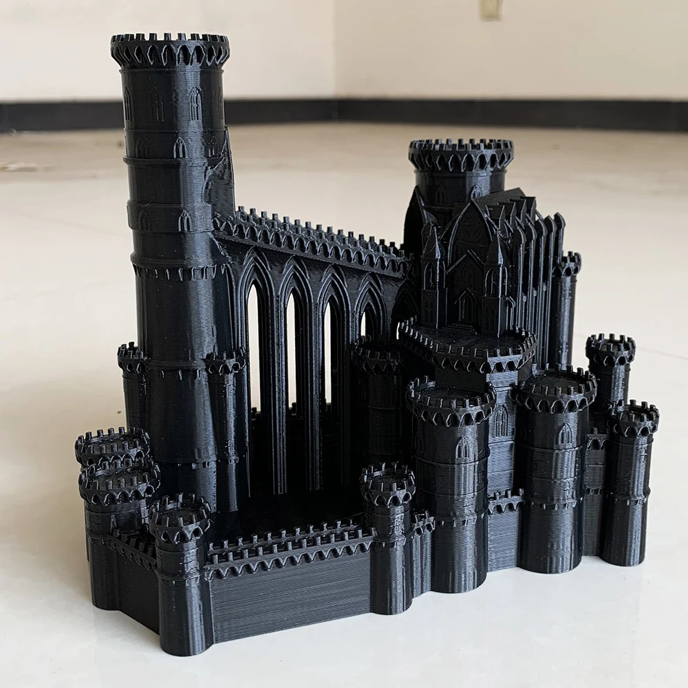 Ijs Kasteel Dobbelstenen Toren 3d Gedrukt Tafelblad Gaming Toren Dobbelstenen Toren Bakje Voor Dnd Bordspel D & D Rpg Bureaudecoratie