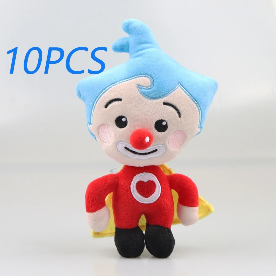 10pcs Plim Plim Clown Plush Toy Doll Kawaii Cartoon Anime stuffed Plush Toys Doll Soft Clown Plush Toy For Kid Children