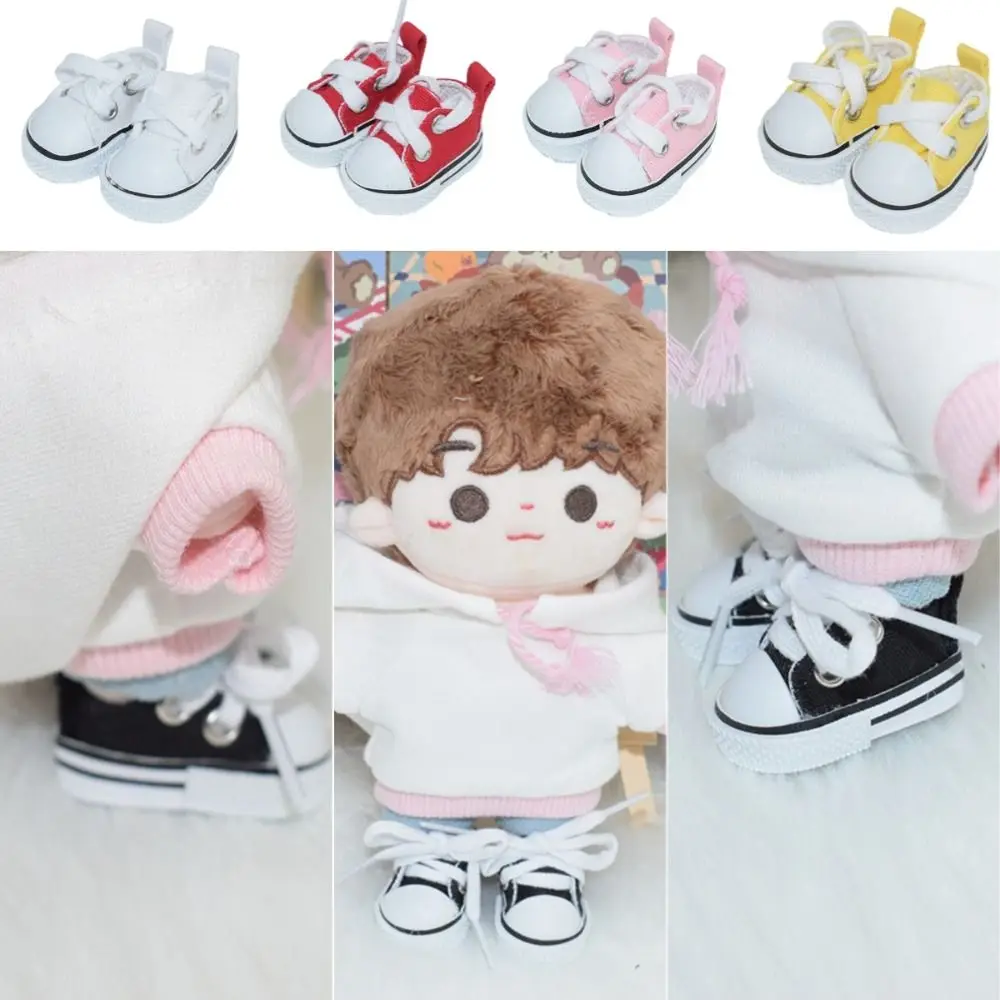 15cm Cotton Doll Shoes BJD Shoes 30cm Joint Doll Shoes Doll Replacement Accessories 4.5cm Canvas Shoes