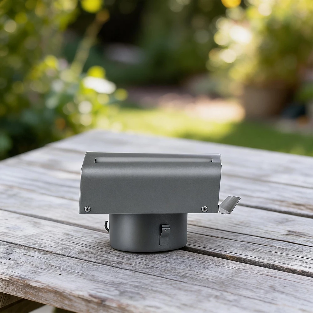 20cm Stainless Steel Vent Cover with Deflector for Exhaust Ducts in Residential Kitchen Bathroom and Patio Areas