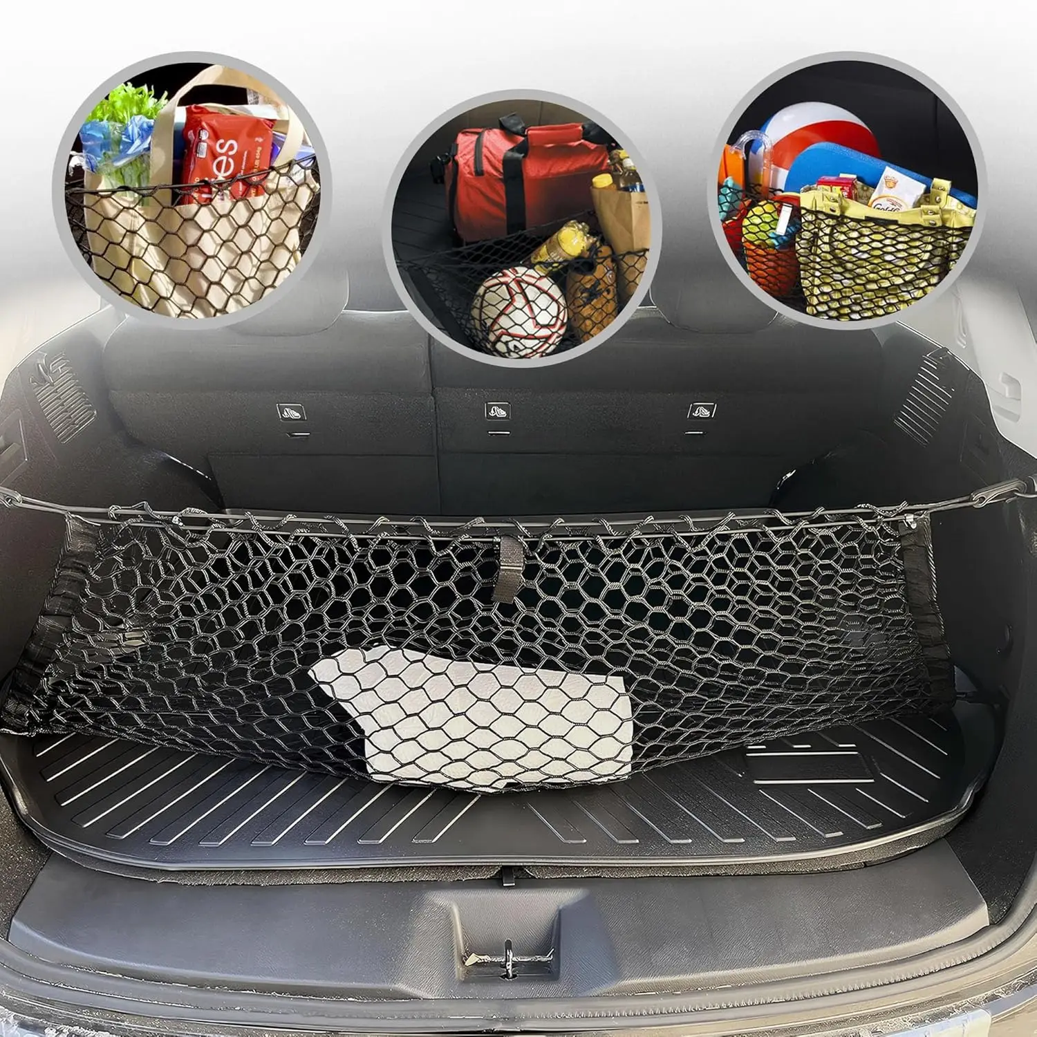 

Elastic Trunk Mesh Cargo Net for Nissan Murano 2015-2025 - Premium Car Organizer, Luggage Net for SUV