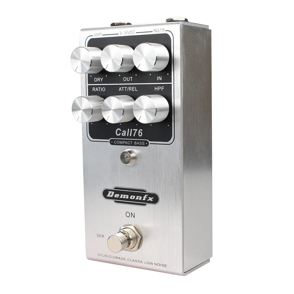 Demonfx CALL76 Based on Origin Effcts CALL76 Compact Bass The CALL76 Compact  Compact Basss Guitar Effect Pedal Compressor