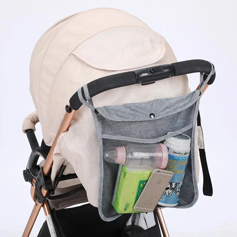 

Baby Stroller Bag Mesh Hanging Storage Bag Baby Trolley Organizer Diaper Storage Seat Pocket Carriage Bag Stroller Accessories