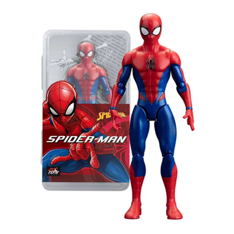 18CM Figure Avengers ZDTDS Toy Set Miles Morales Thanos Legends Ghost Iron Man Hulk Spider Captain Box Thor Falcon War Machine view 2