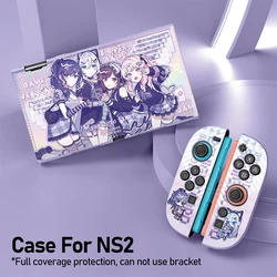 Cute Game Project SEKAI PJSK Silicon Soft Protective Cover Case Soft Shell for Nintendo Switch2 Or OLED NS2 Dock Game Card Case