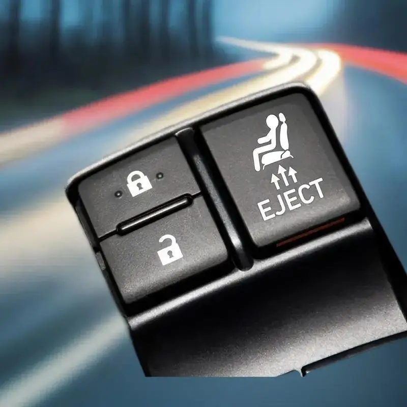 One Men's Fun Automobile Extras: EJECT Button Stickers for Unoccupied Vehicle Buttons; Gag Gift for Car Buffs