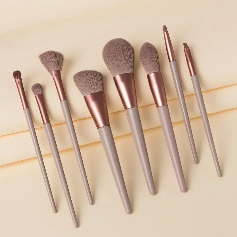Grote make-upborstelset Witte concealer Foundation Blush Poedermix Cosmetische oogschaduw Fan Markeerstift make-upborstel