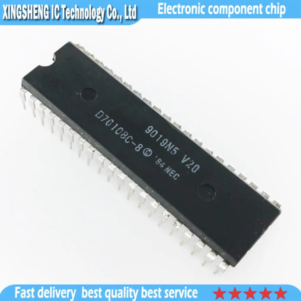 1pcs/lot D70108C-10 UPD70108C-10 D70108C-8 D70108C-5 D70108C DIP-40  In Stock