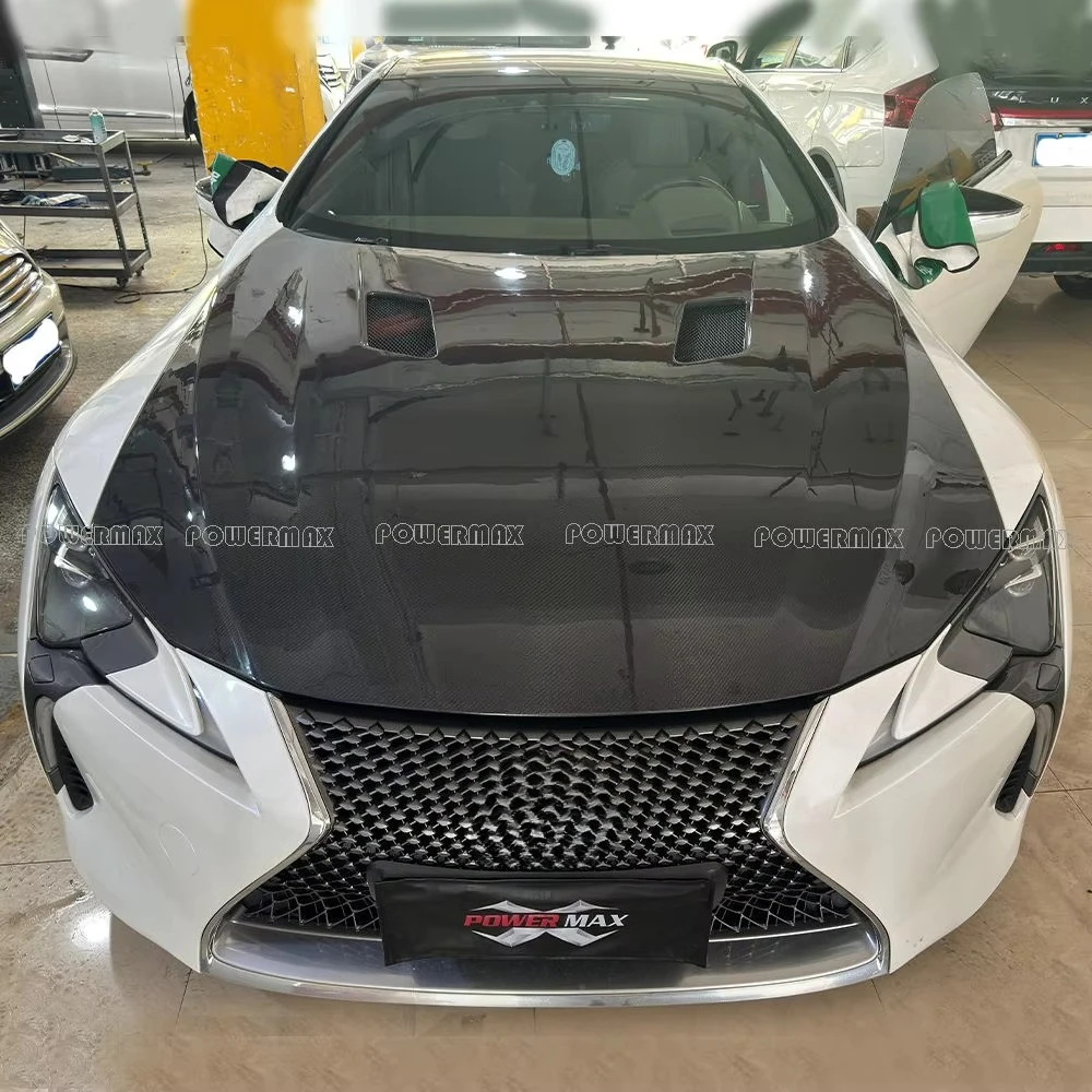 Double-sided Carbon Fiber Engine Hood for Lexus LC500 Coupe 2017-2023 TLS Style Engine Bonnet