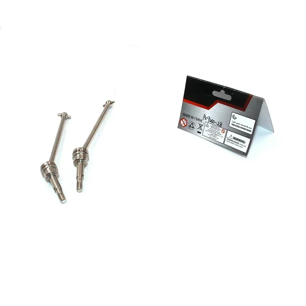 PX9200-28 2Pcs RC Car Universal Drive Shaft Metal Siamese Universal Axle For PX9200 1:12 High Speed Off Road RC Spear Parts