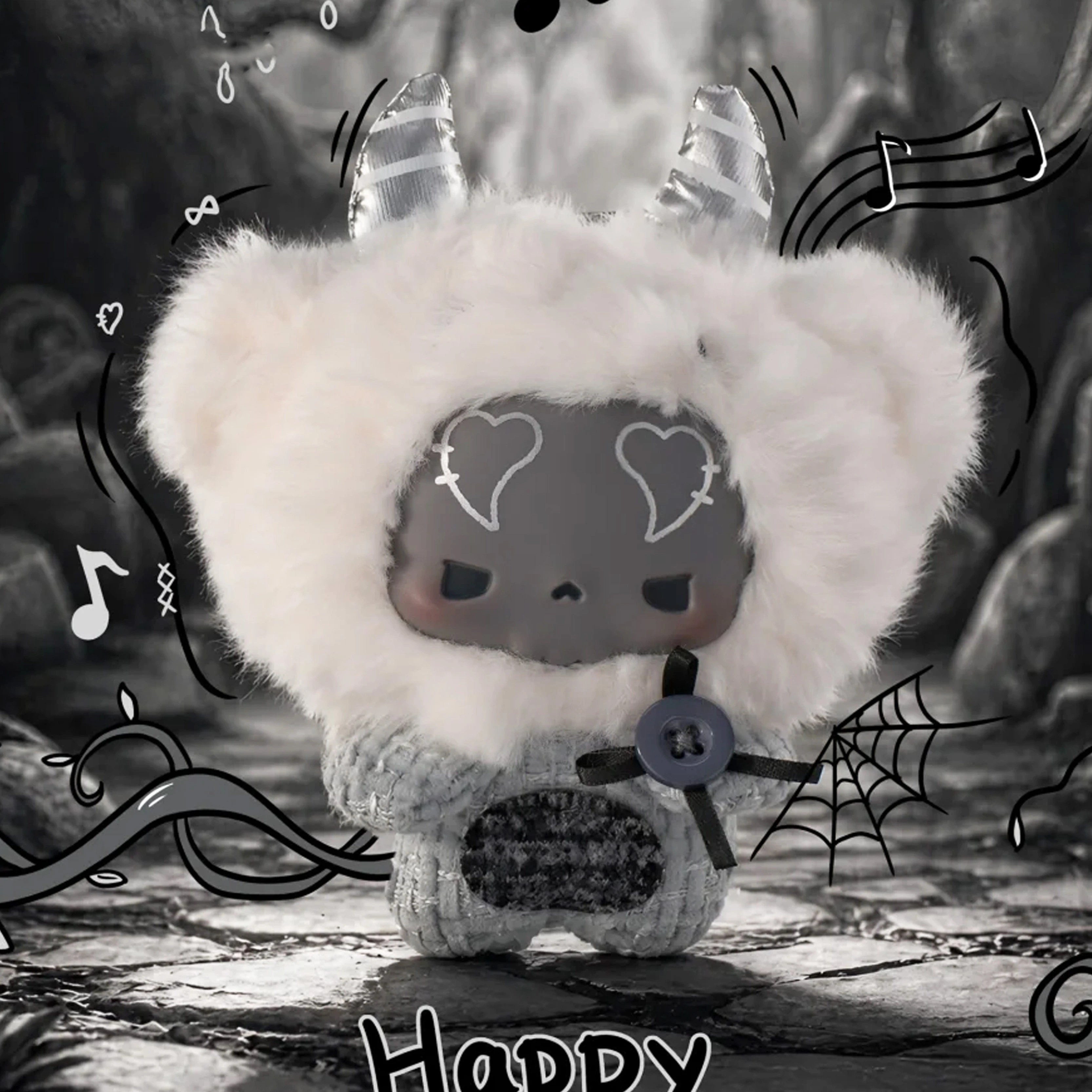 Gugu Grauton-Konzert-Serie Blindbox Kawaii Plüsch-Anhänger Mystery Box Niedliche Vinyl-Gesichts-Schlüsselanhänger-Puppen Überraschungstüte Spielzeug-Geschenke