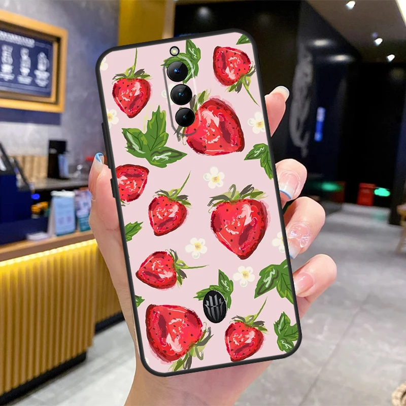 Strawberry Phone Case For ZTE Nubia RedMagic 10 9 8 9S 8S 10S 11 Pro Plus 5G 6S 7S 6 7 Pro 11 Air Cover - view 2