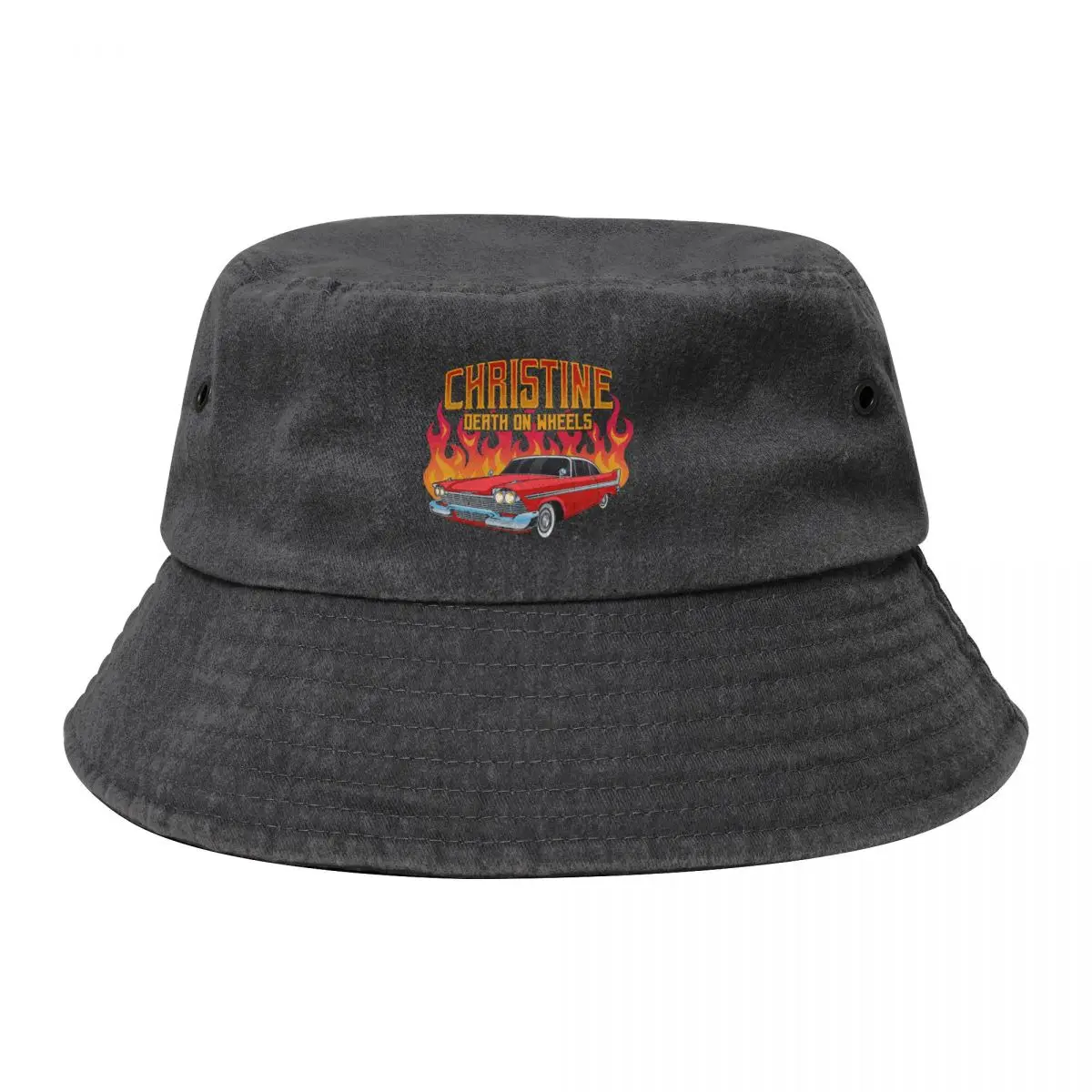 

Christine Death On Wheels Bucket Hat Golf Hat Man foam party Hat Christmas Mountaineering Hats Woman Men's