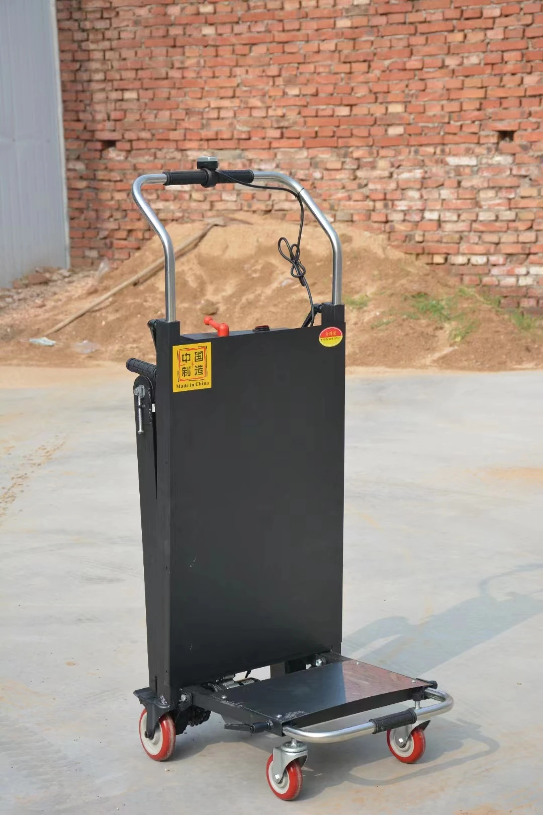 2026-Electric Power Stair Climber Machine Battery  Crawler Transport Cargo Stair Climbing Dolly Cart with Belt