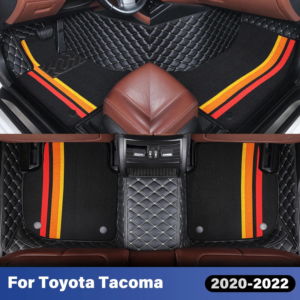 

APPLEDEER для Toyota Tacoma 2020-2022 двухслойные автомобильные коврики на заказ, автомобильный ковер, аксессуары для интерьера