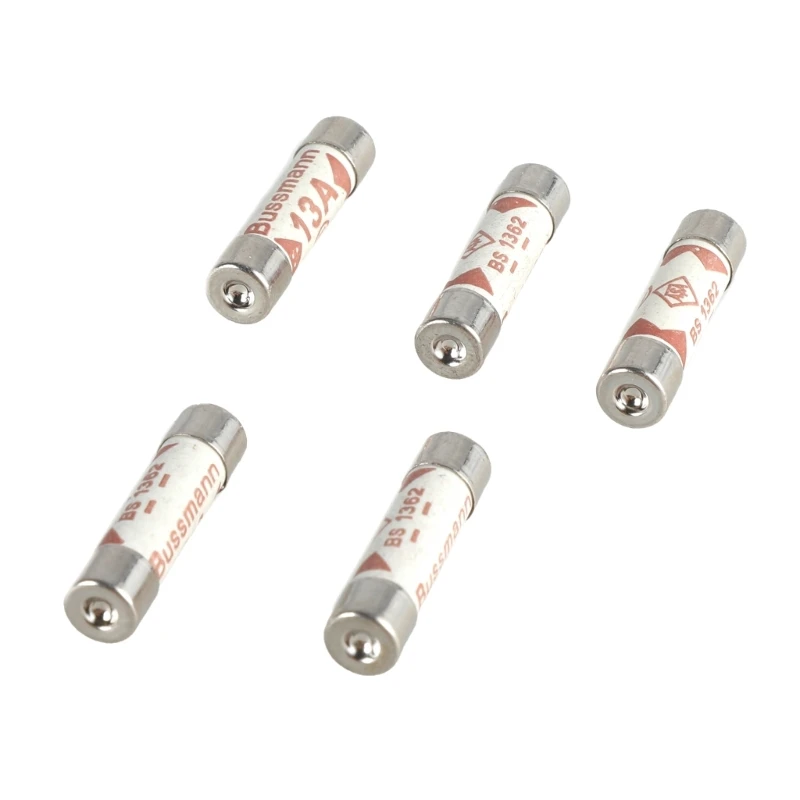 30pcs 13Amp Ceramic Fuses Mains Plugs Top Fuses Tube Fuses Simple Installation