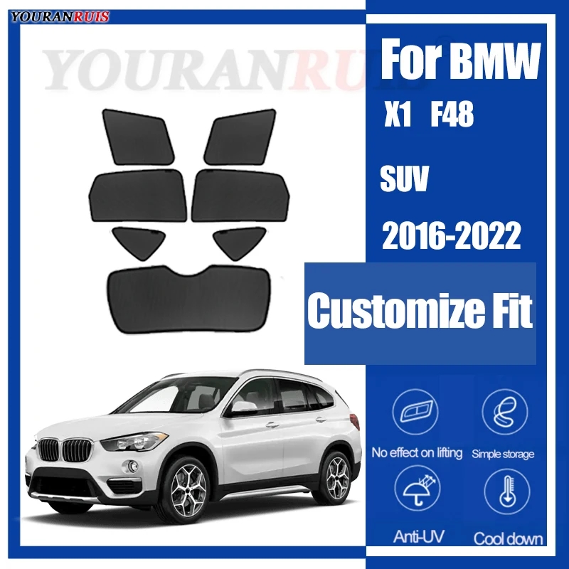 

Для BMW X1 F48 SUV 2016-2022 магнитные автомобильные окна переднего лобового стекла солнцезащитный козырек автомобильные солнцезащитные шторы