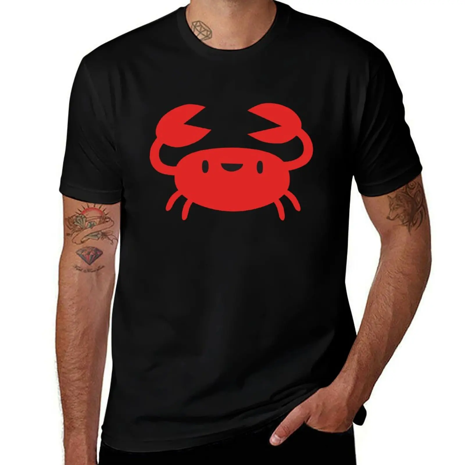 

Happy Little Crabs T-Shirt blue archive boys animal print Anime t-shirt shirts graphic tees mens designer t shirt