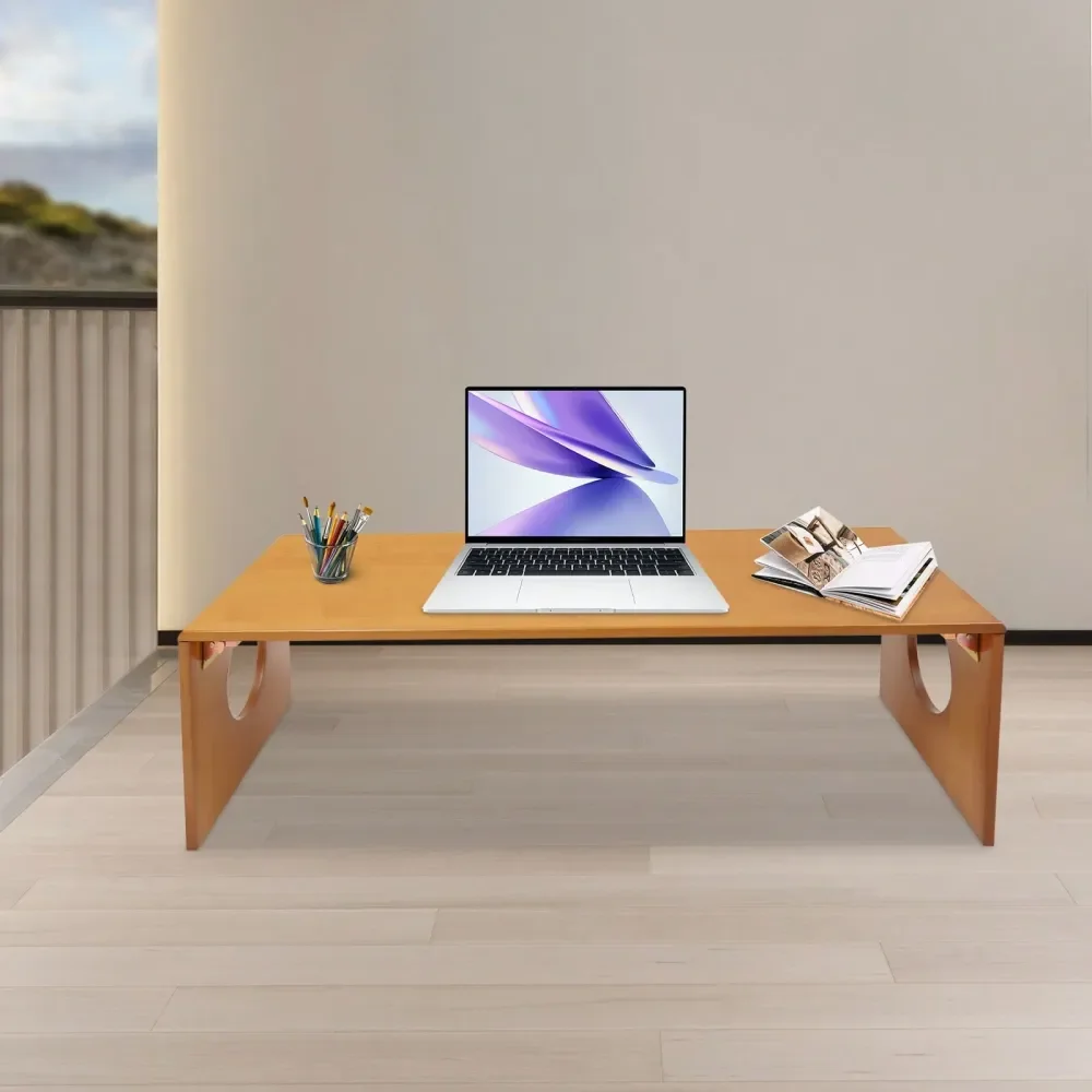 

Coffee Table,Foldable Low Coffee Table,Bamboo Floor Table Desk,Bamboo Floor Table Desk For Sitting On The Floor No Assembly, Po