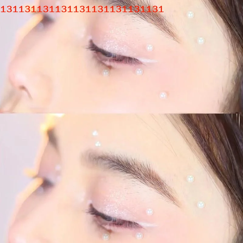 

Eye Face Body Tattoos Stickers Colored Glitter Rhinestone Pearl Sticker Face Decal For Party Makeup Gem Accessory