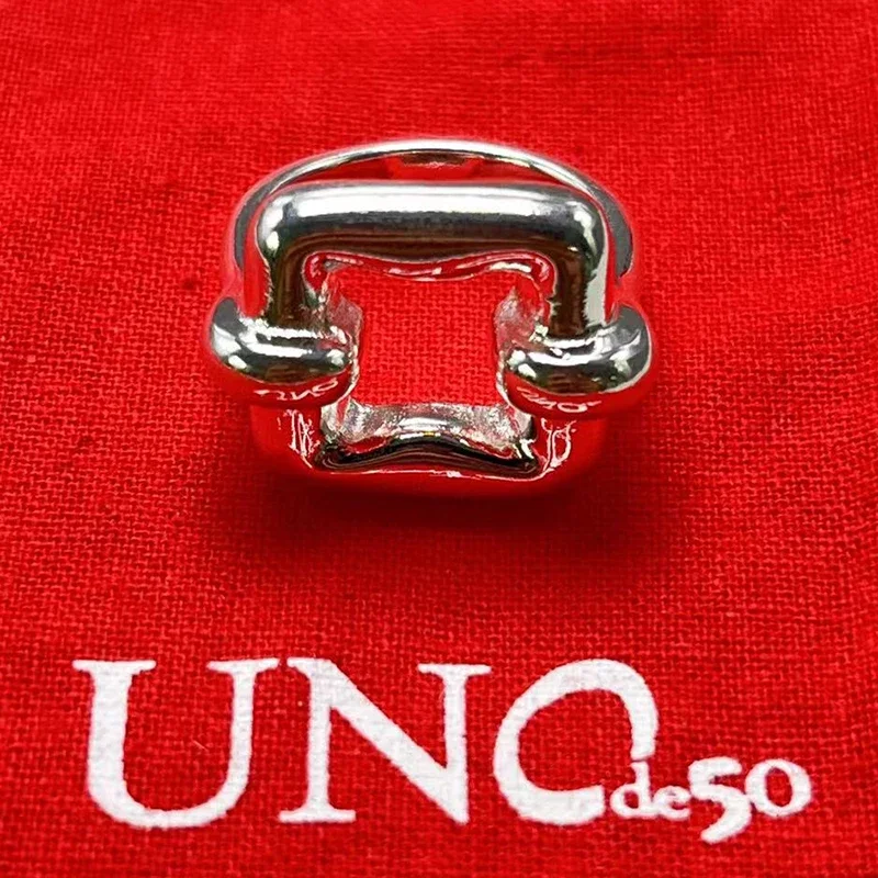 UNode50-anillo exquisito de moda europea y americana para mujer, bolsa de regalo de joyería de vacaciones románticas con bolsa, superventas, 2023