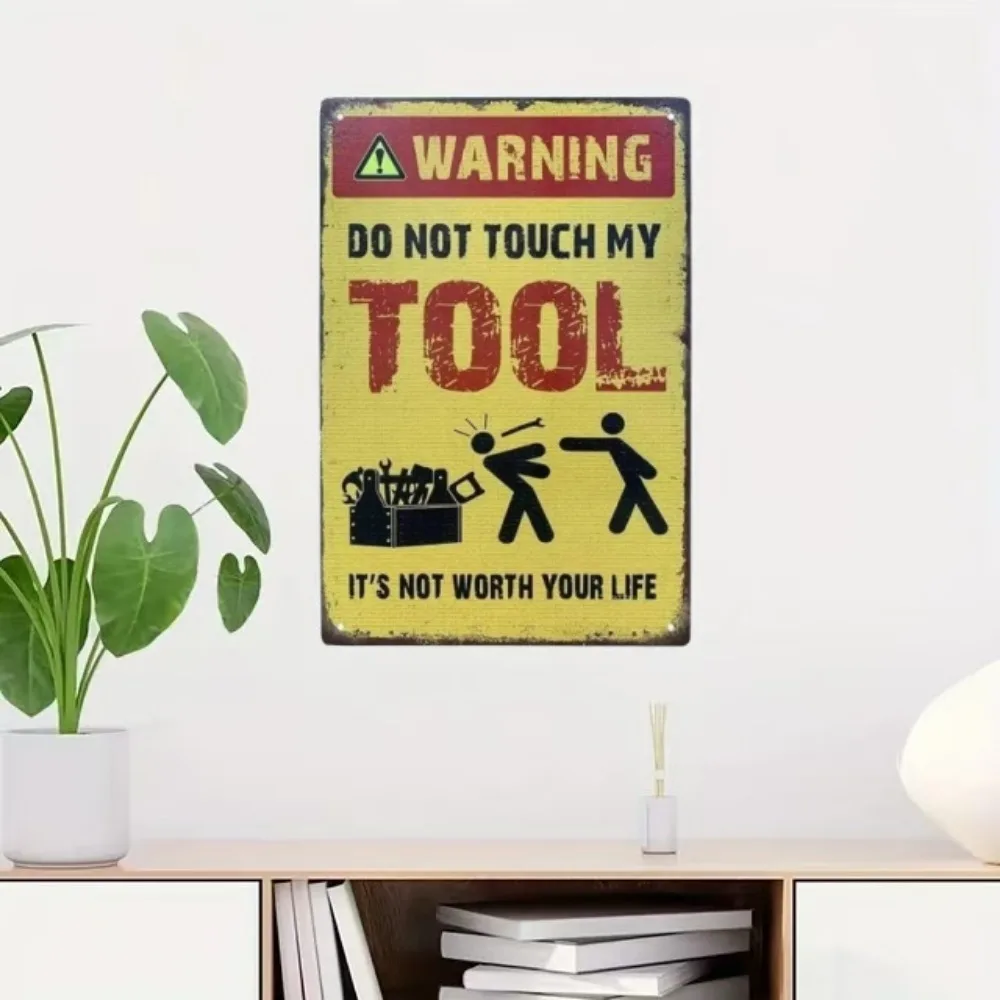 Retro Metal Remember Child Electricity Will Kill You Logo, Child Danger Warning Tin Aluminum Logo, Home School Wall Decoration