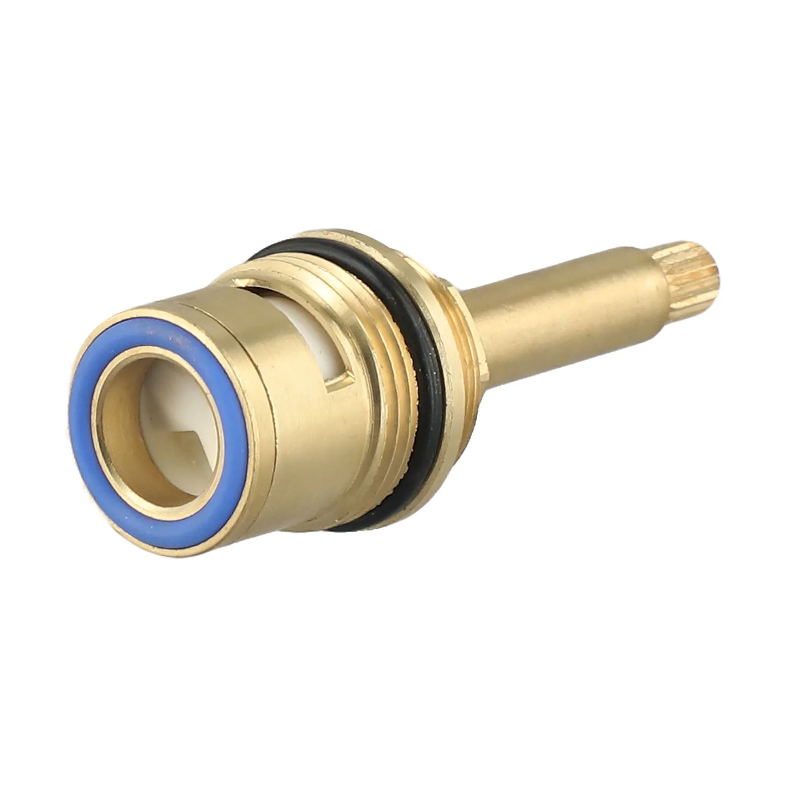 Faucet Shower Bath Tap Valve Hot Water Valve Core 80mm Copper Body Cartridge Quarter Turn Flow Long Tall Stem Insert Repair Part