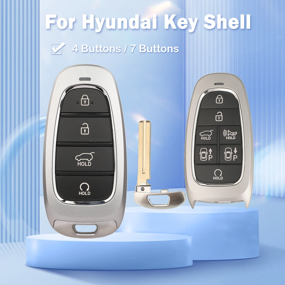 

Jingyuqin 4/7 кнопочный удаленный автомобильный ключ для Hyundai Tucson Solaris Sonata Hybrid NEXO NX4 ix35 i40 i30 Santa Fe Tucson Замена
