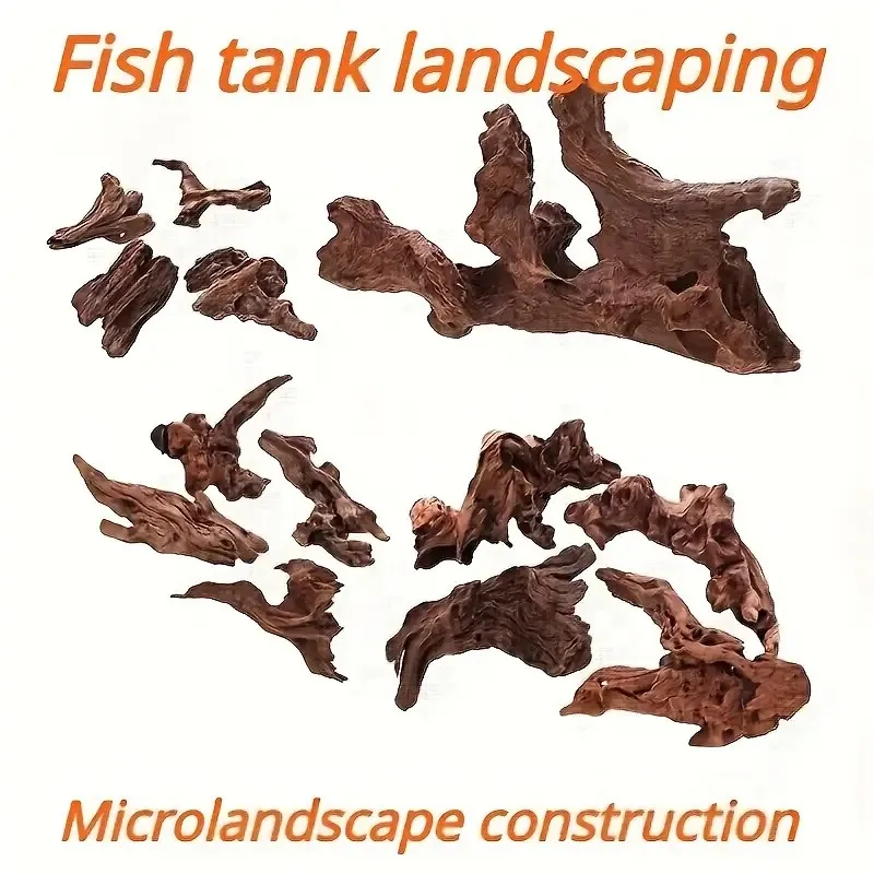 3/6/9PCS Micro Landschaft Dekoration 5-10CM Holz Zweige, Kleine Treibholz Für Aquarium, Aquarium ornamente Dekor Hause Haustier Werkzeug – Detail 6