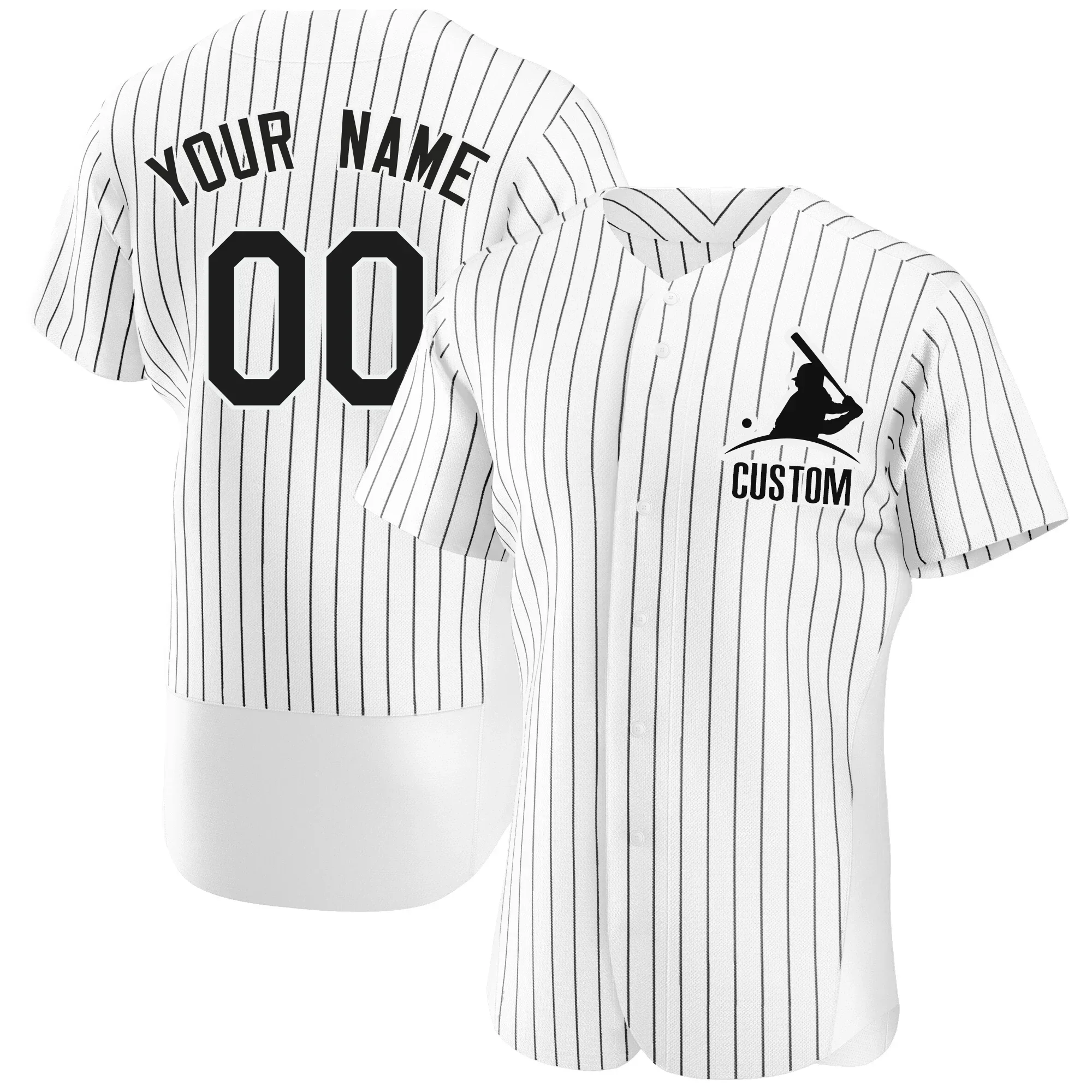 High Quality Baseball Jersey Print Team Name,Number Customized Mesh Breathable Sleeve Sportswear for Men/Women/Kids Any Colour