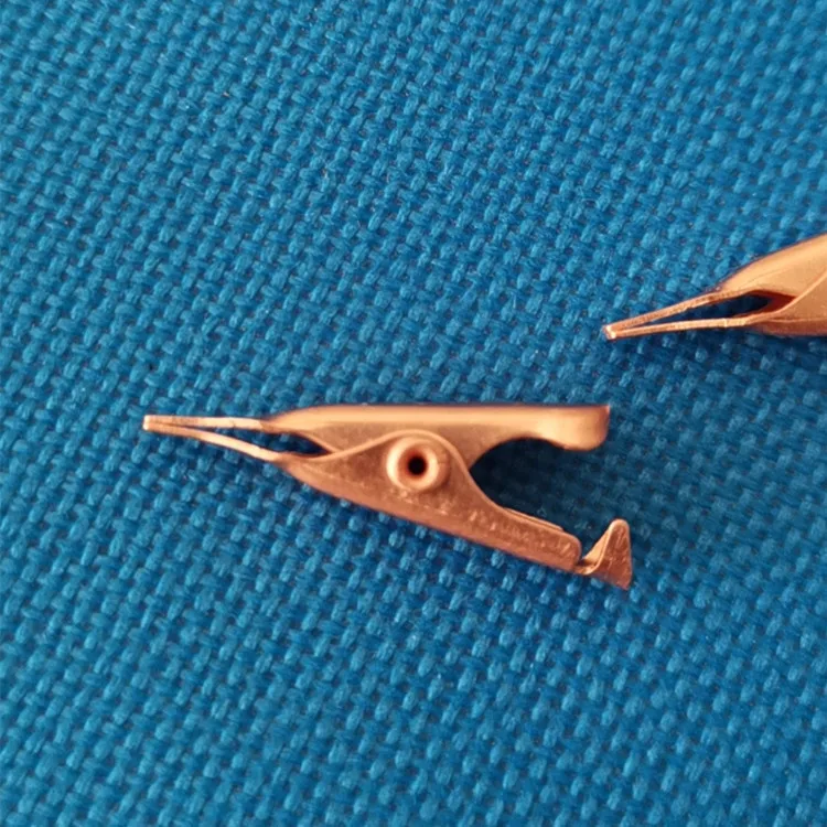 Verruca removing clip  pure copper all copper flat mouth crocodile clip small pointed mouth toothless flat mouth test clip 27mm