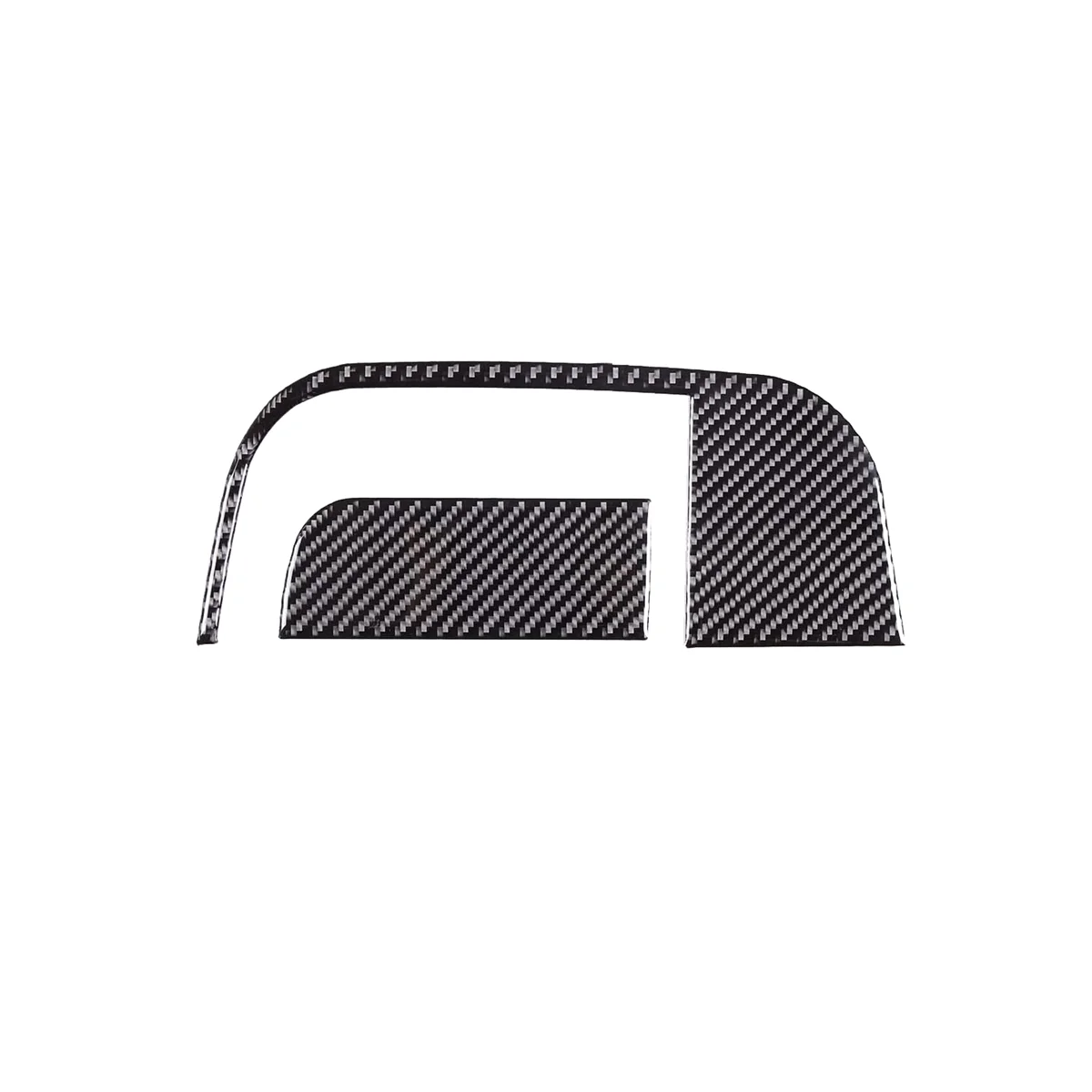 Dashboard Storage Box Panel Cover Trim Decal Stickers for Ford Maverick 2022 2023 Accessories - Soft Carbon Fiber