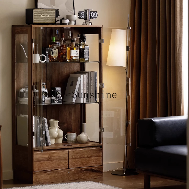 

glass display, jewelry all solid wood, figure, living room TV, side cabinet floor