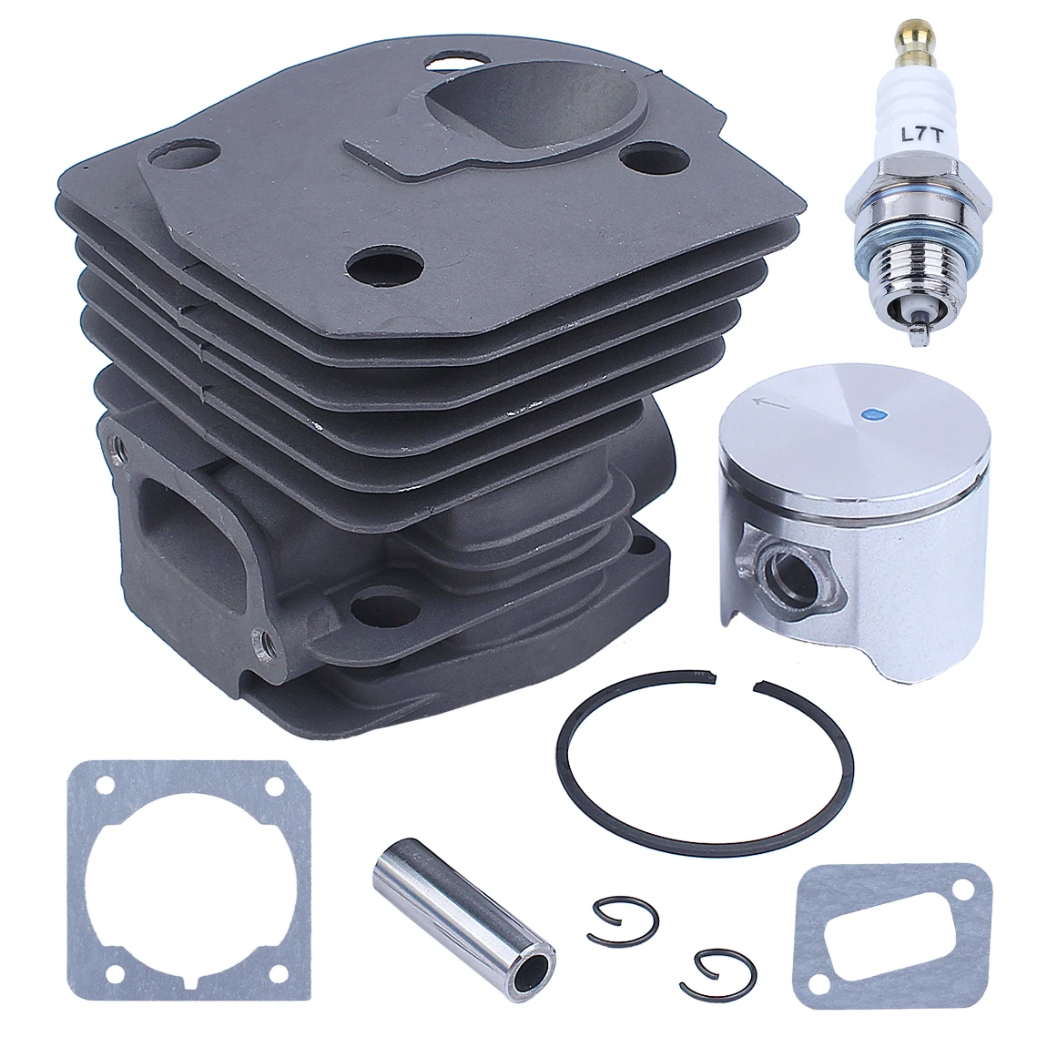44MM Nikasil Cylinder Piston Gasket Kit For husqvarnas 350 351 353 346XP 157A Plated Chainsaw Replacement Parts
