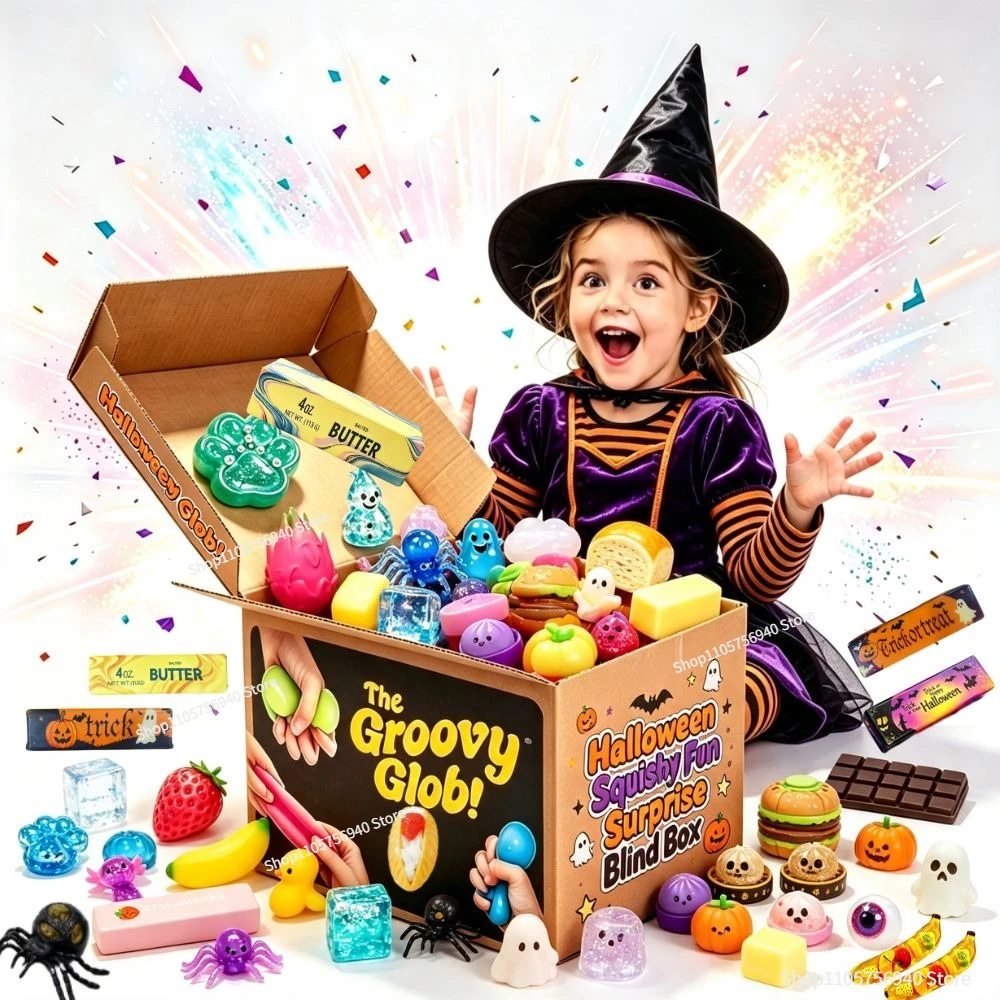 Mystery Box Blind Bag - Kotak Misteri Squishy Halloween 2026, Mainan