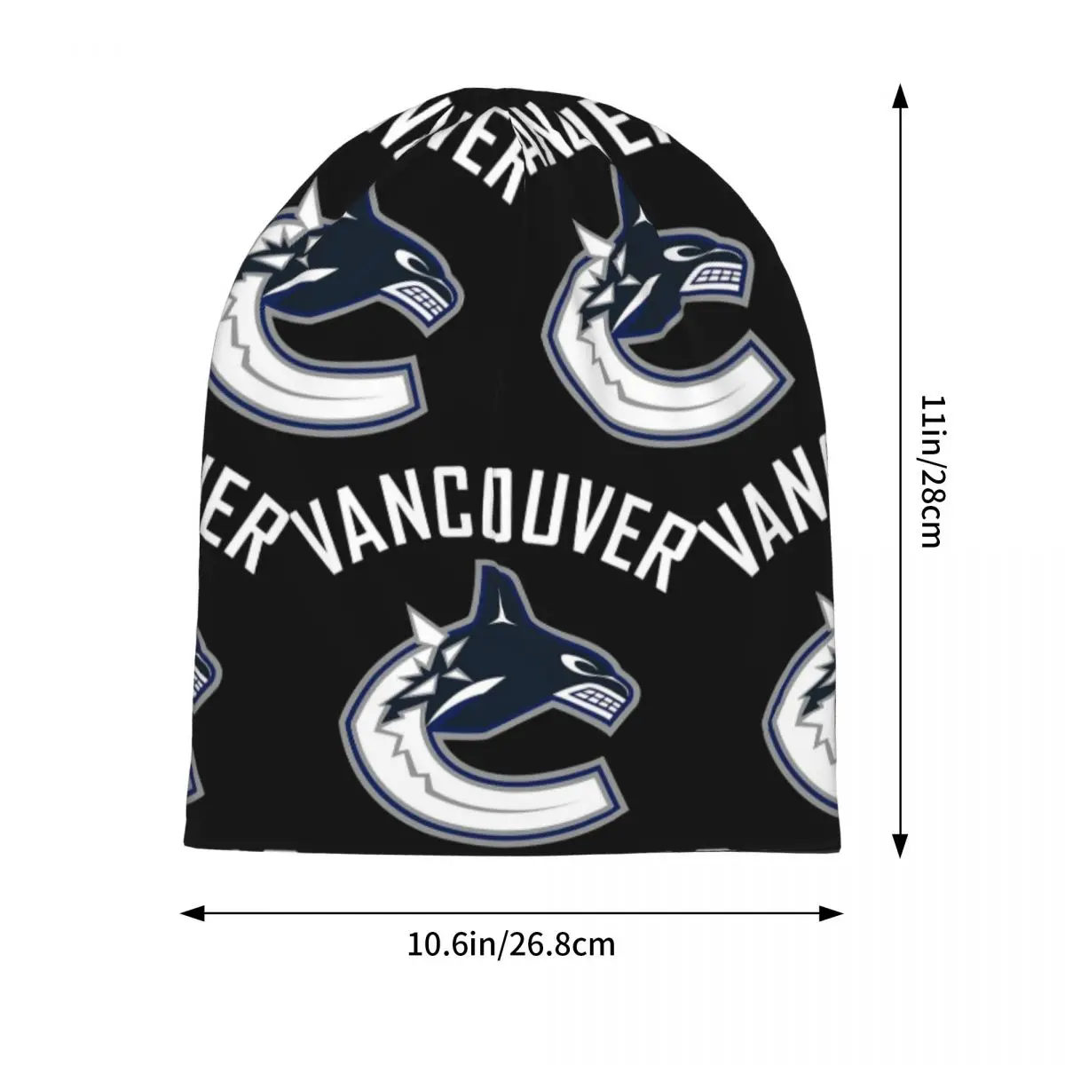 Vancouver Hockey Canucks Essential Active Warm Knitted Cap Hip Hop Bonnet Hat Autumn Winter Beanies Hats for Unisex Adult