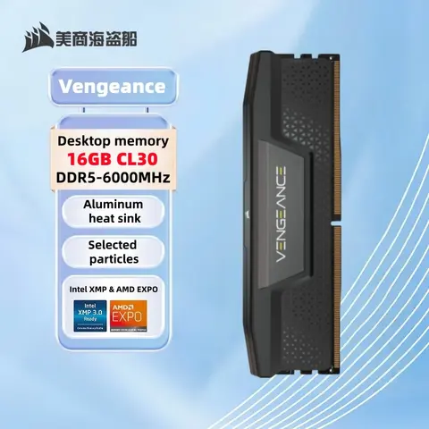 CORSAIR VENGEANCE DDR5 16GB DDR5 6000MHz CL30 AMD EXPO Intel XMP iCUE Compatible Computer Memory