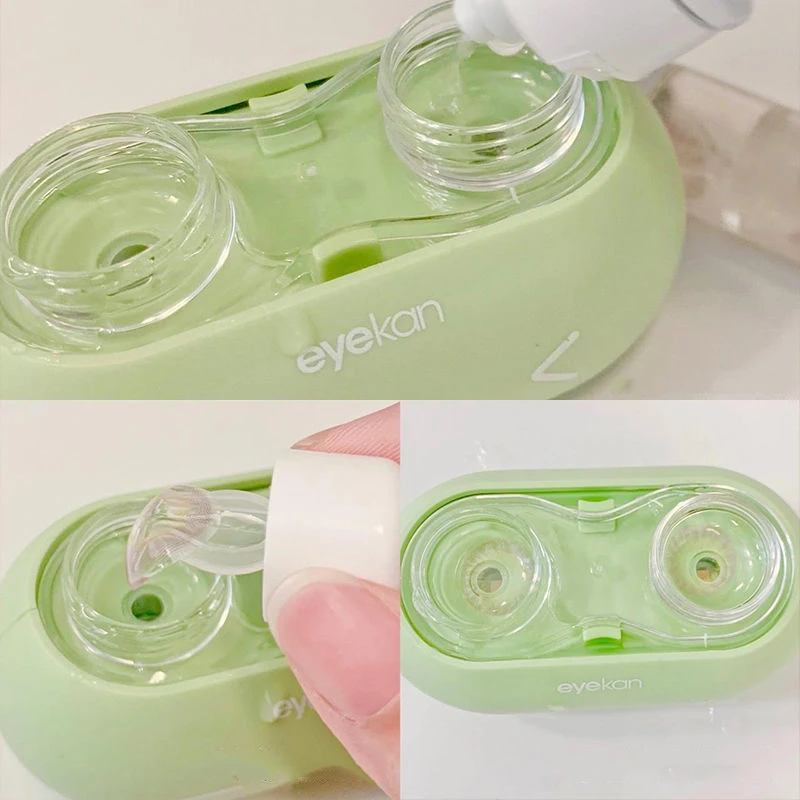 Cute Ultrasonic Contact Lens Cleaner Intelligent Cleaning Machine for Soft and Rigid  Contact Lenses