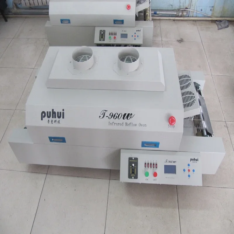 Новый PUHUI T-960W LED SMT канал печи оплавления инфракрасный IC нагреватель печь оплачива паяльная станция BGA SMD паяльный сварочный аппарат