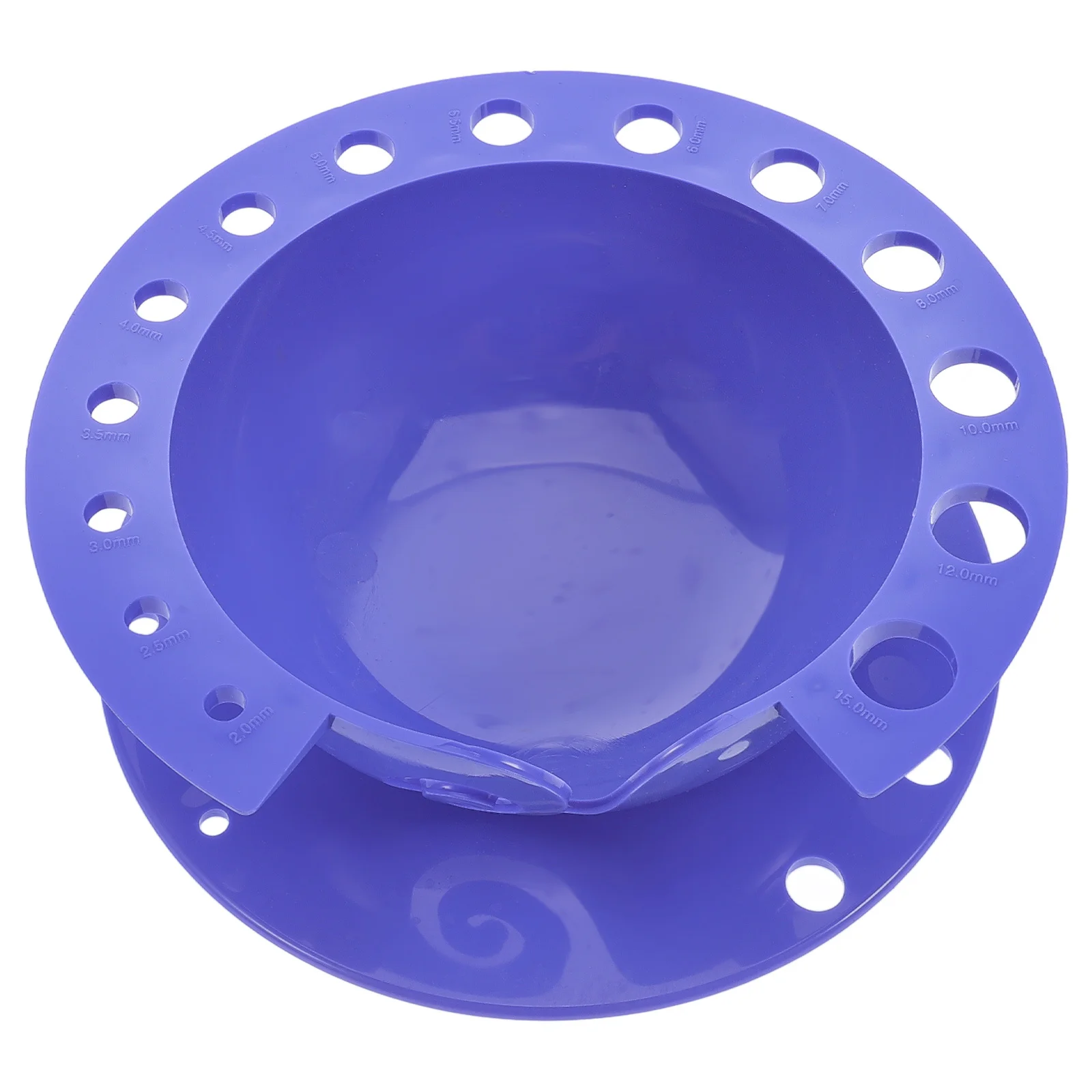 

Crochet Storage Bowl Blue Large Capacity With Side Outlet Hole For Yarn Crochet Needles Knitting Organizer Yarn Storage