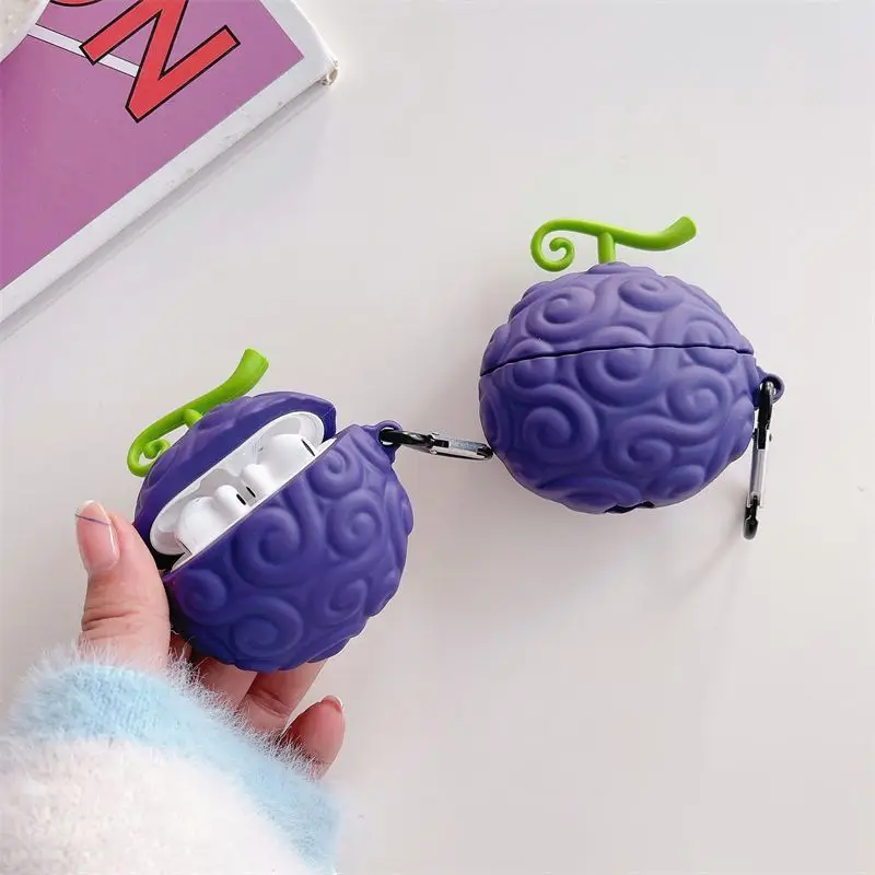 Estuche para auriculares Bluetooth de Apple, diseño de anime One Piece Nika Devil Fruit, funda protectora para AirPods de 1ª/2ª generación, Pro 3ª generación