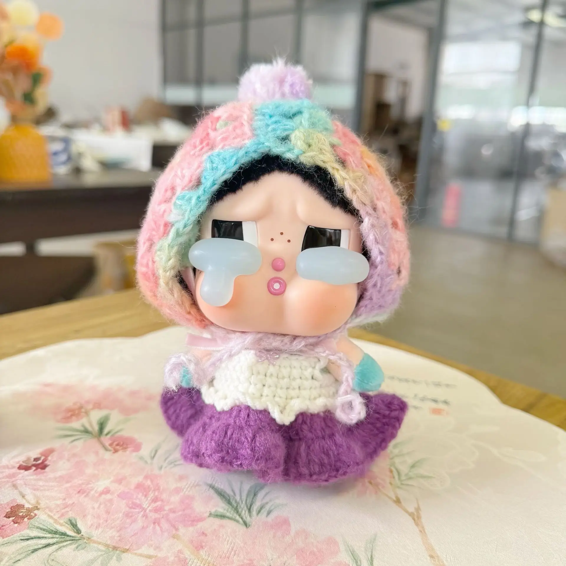 Для 13 см CRYBABY плачущие детские слезы виниловое лицо плюшевая кукла одежда наряд комбинезон комплект не включая куклу