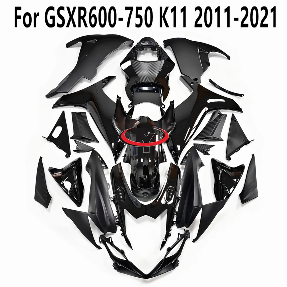 

Matte Black Glossy Bodywork Cowling Fit GSXR 600 750 K11 2011-2012-2013-2014-2015-2016-2022 Full Fairing Kit For GSXR600 GSXR750