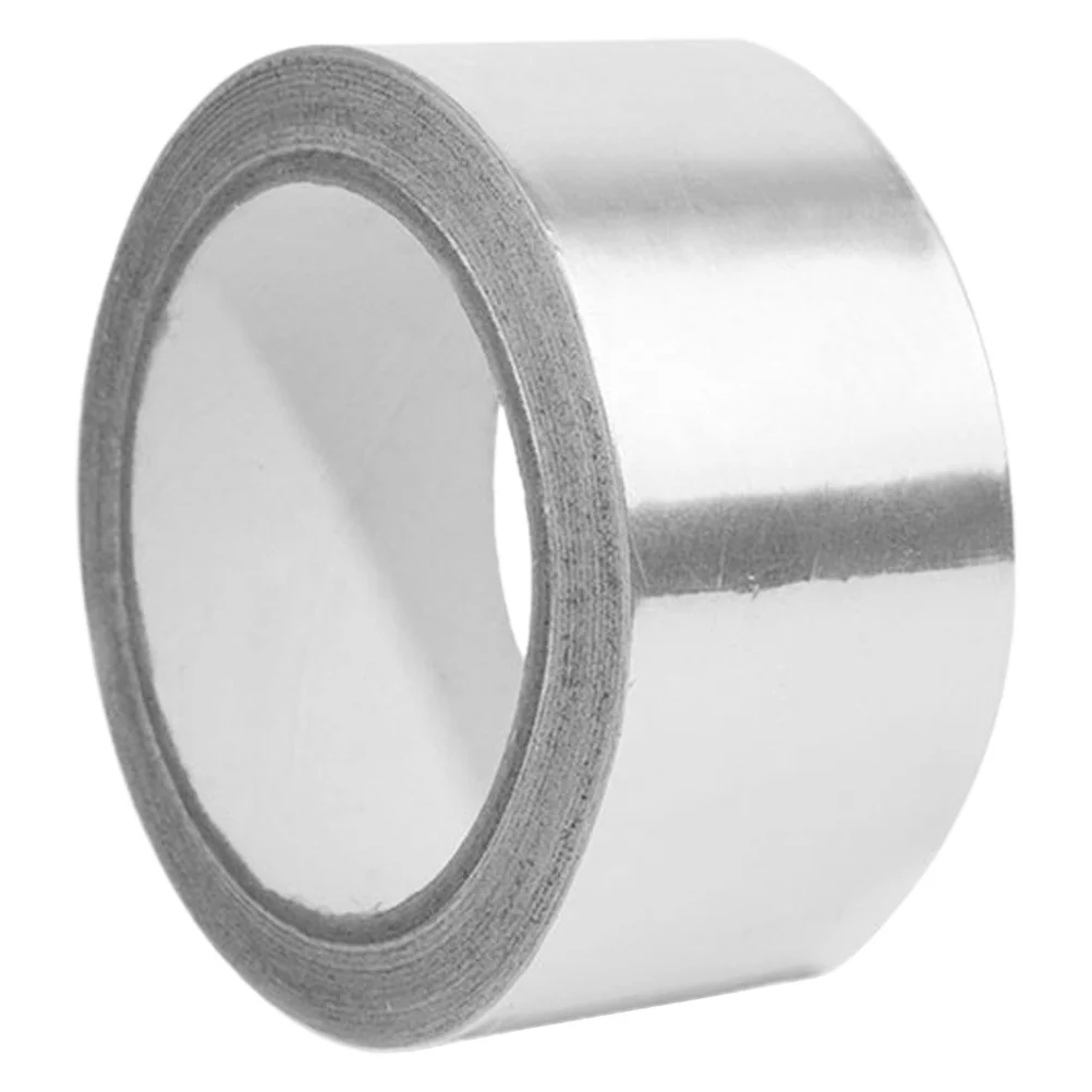 

1 Roll Aluminum Foil Tape 50Mm X 10M Silver Heavy Duty Strong Adhesive For Hvac Pipe Insulation Electrical Repair Shielding