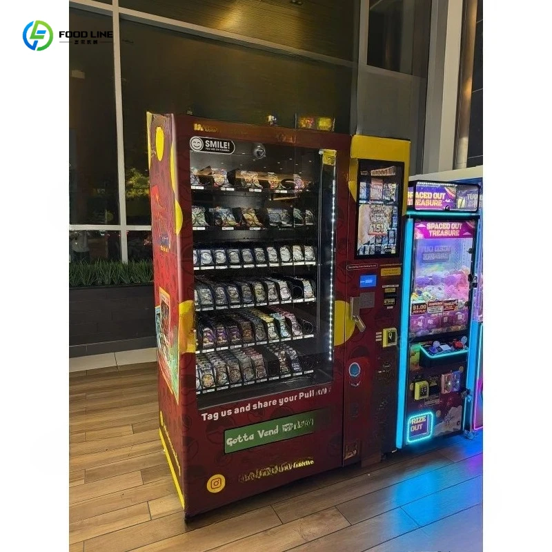 FL Card Vending Machine Reliable Retail Station with Stepping Lift & Custom Signage for Collectible Mall