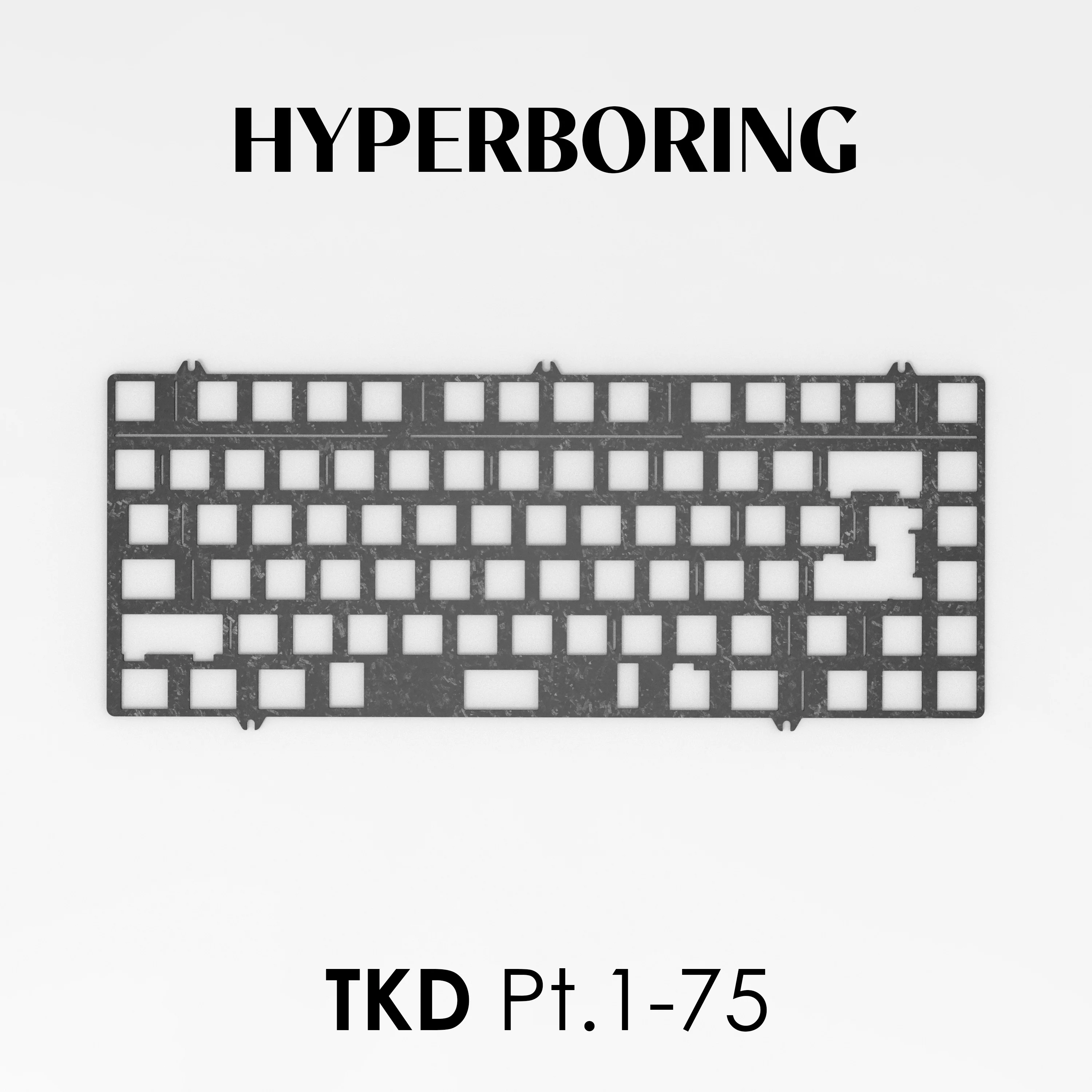 

TKD Pt.1/75 Aluminium Alloy Carbon Fiber Positioning Board Customized PT75 Accessories PC PP FR4 Mechanical Keyboard Customized